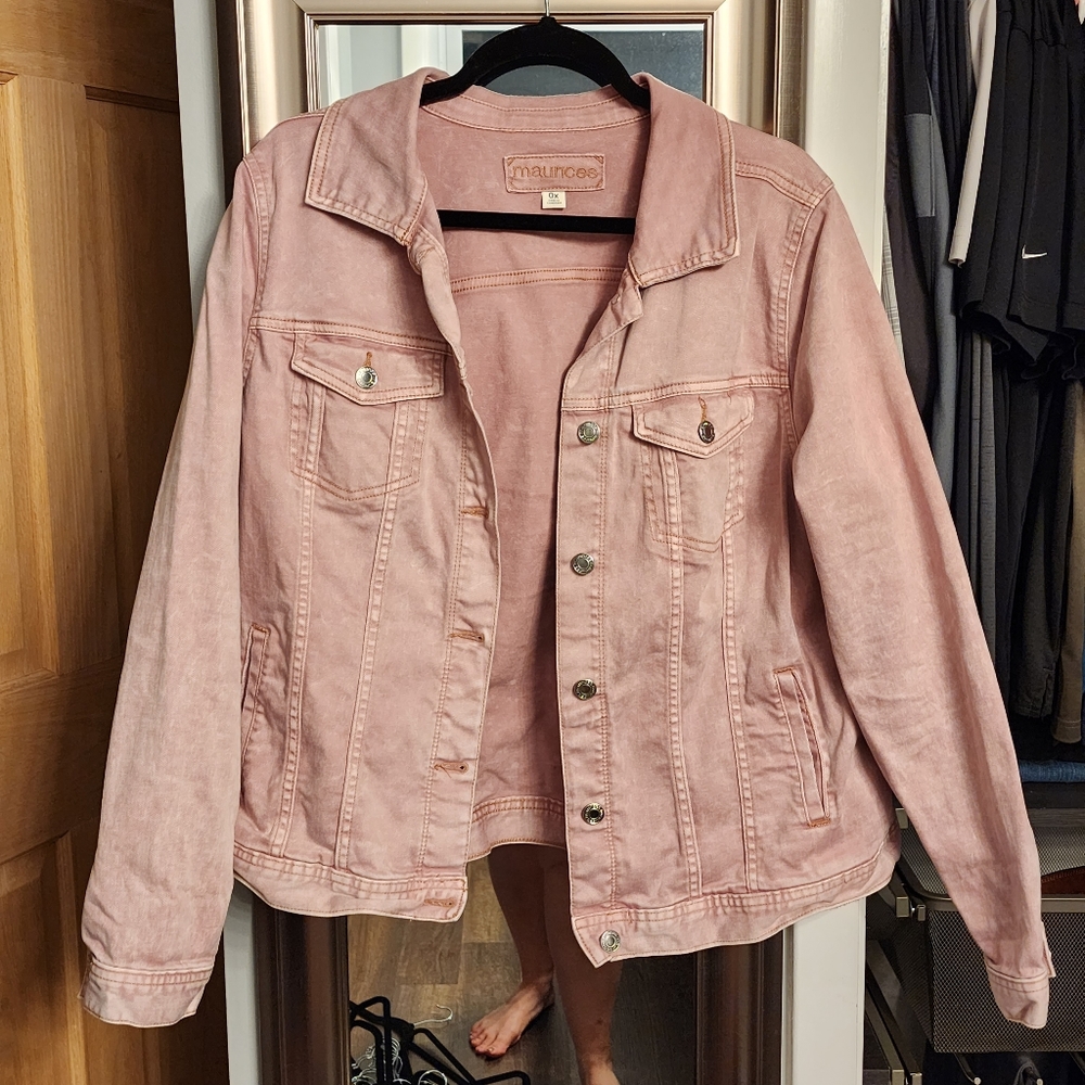 Blush Pink Denim Jacket